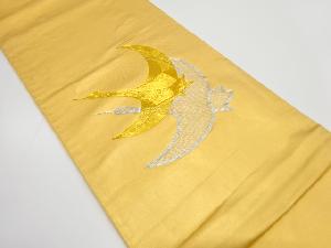 アンティーク　群鶴模様刺繍袋帯（材料）